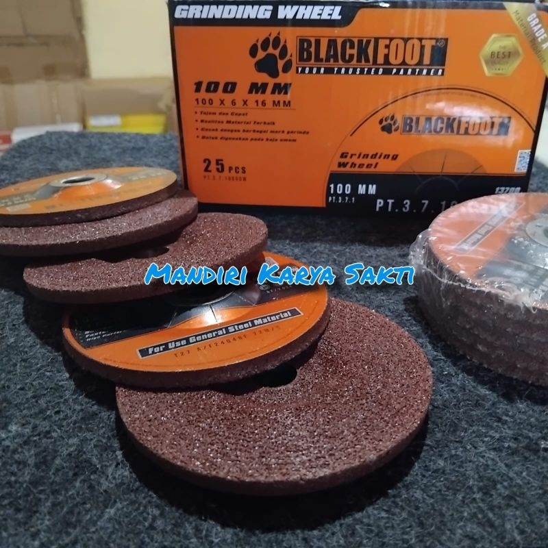 Blackfoot | Mata Gerinda Poles 4 Inch | Batu Gerinda Poles Besi | Grinding whell 4" x 6mm
