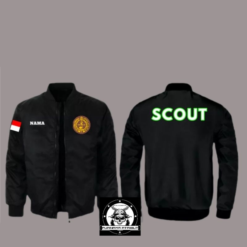 Jaket bomber scout kwarnas pramuka