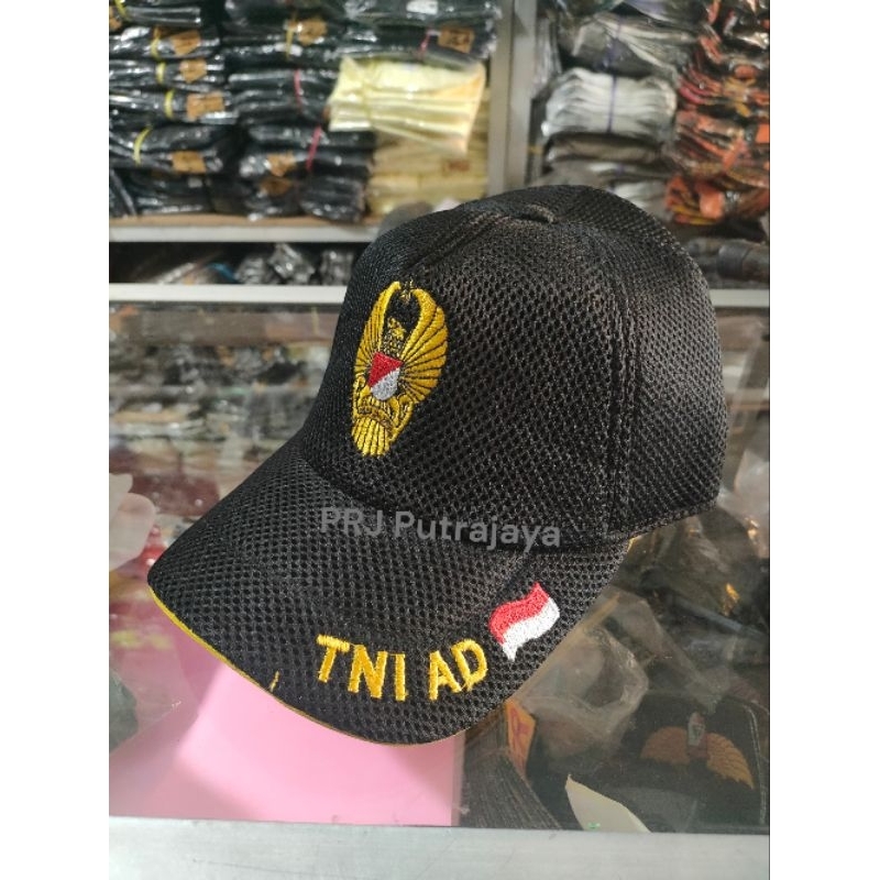 TOPI HITAM TNI AD TOPI JARING TNI