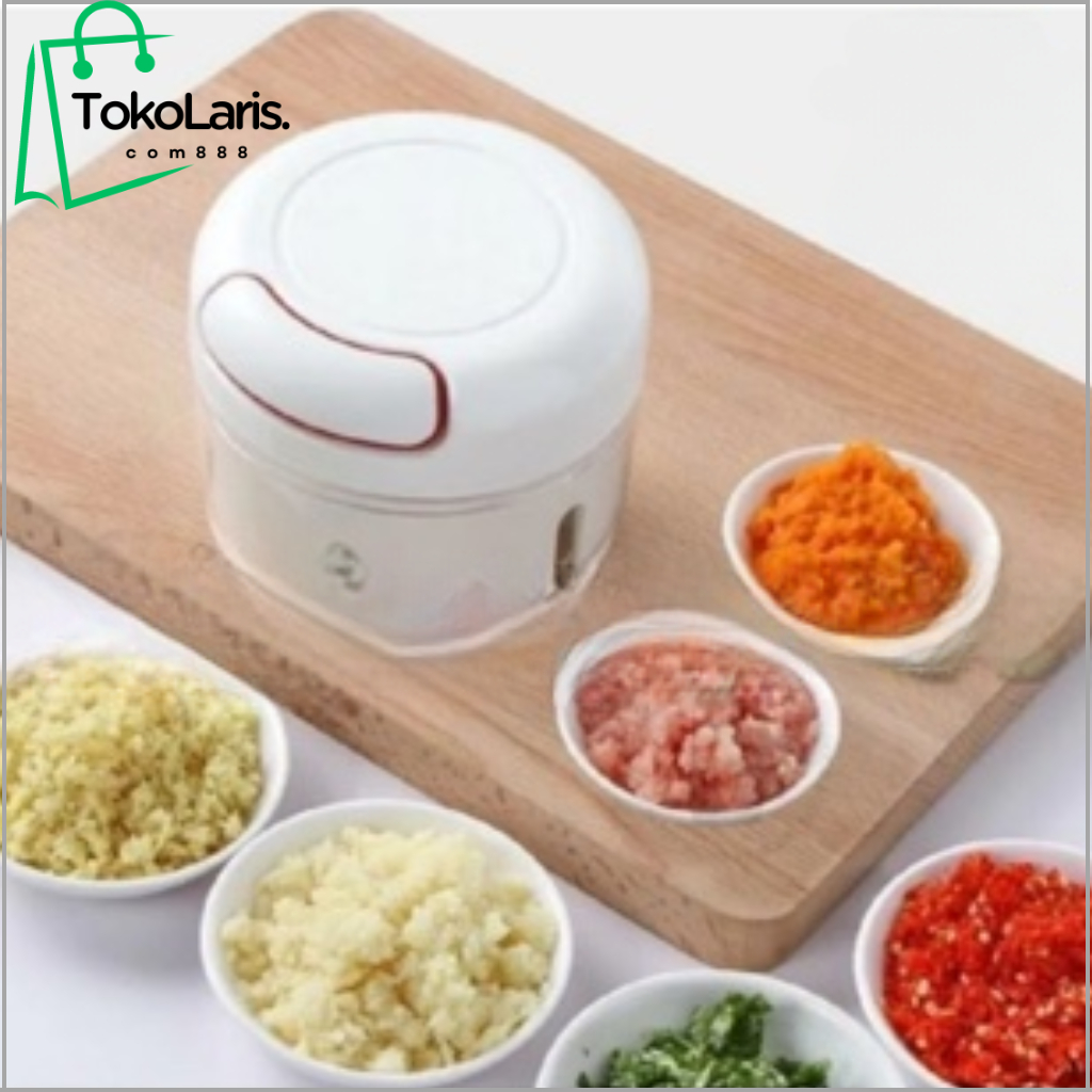 Blender Chopper Mini Penghalus Bawang,Cabai dan bumbu masak lainnya/Blender Mini Tarik Manual dan Pr
