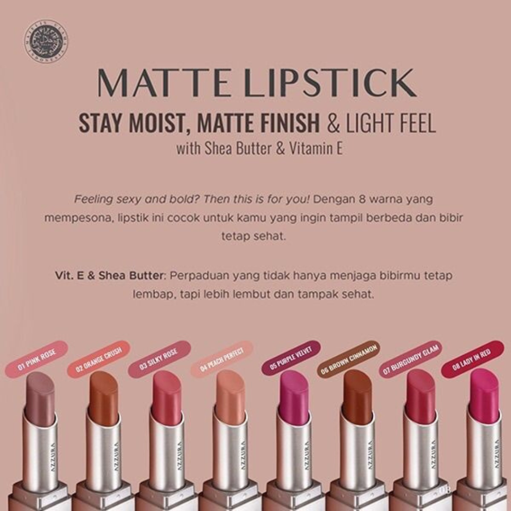 AZZURA MATTE LIPSTIK-MITRA SEHATI SWALAYAN