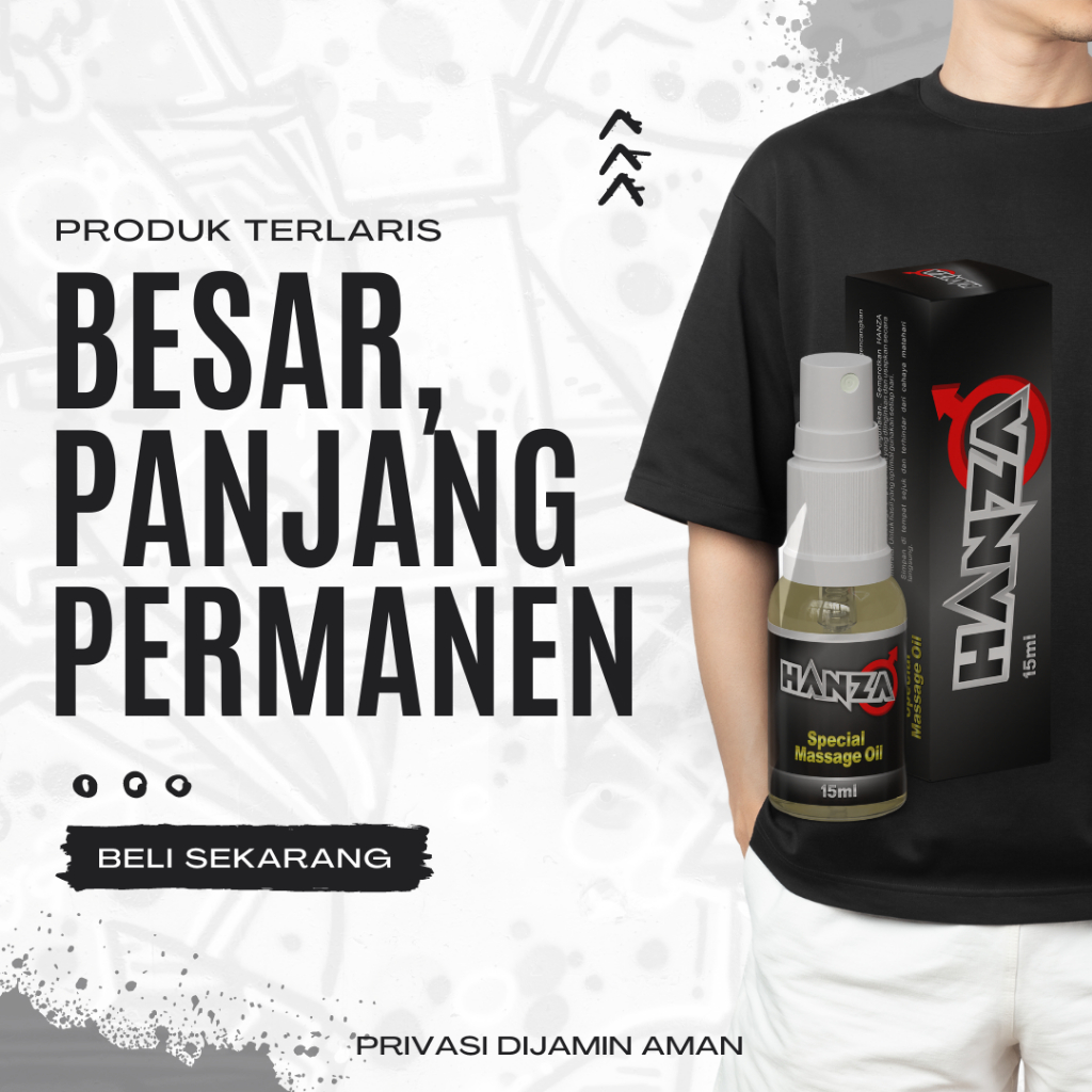 HANZA Spray Original 100% Minyak Herbal Oles Pembesar mr p permanen pemanjang  mister p