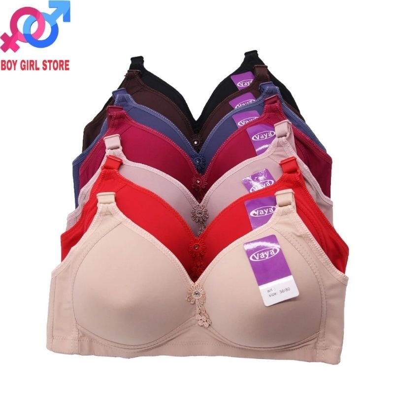 BH VAYA PROMO Bra Vaya CUP C JUMBO Tanpa Kawat Art 128 CUP BESAR DEWASA | BH Vaya Original