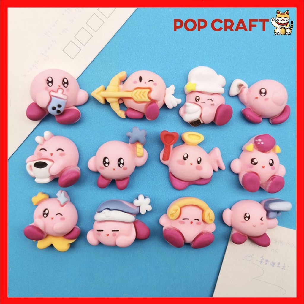 

PC Stiker 3D 1Pcs DIY Dompet Casing HP Edisi Kirby Stiker Timbul Dekorasi Stiker Timbul Kuku Nail