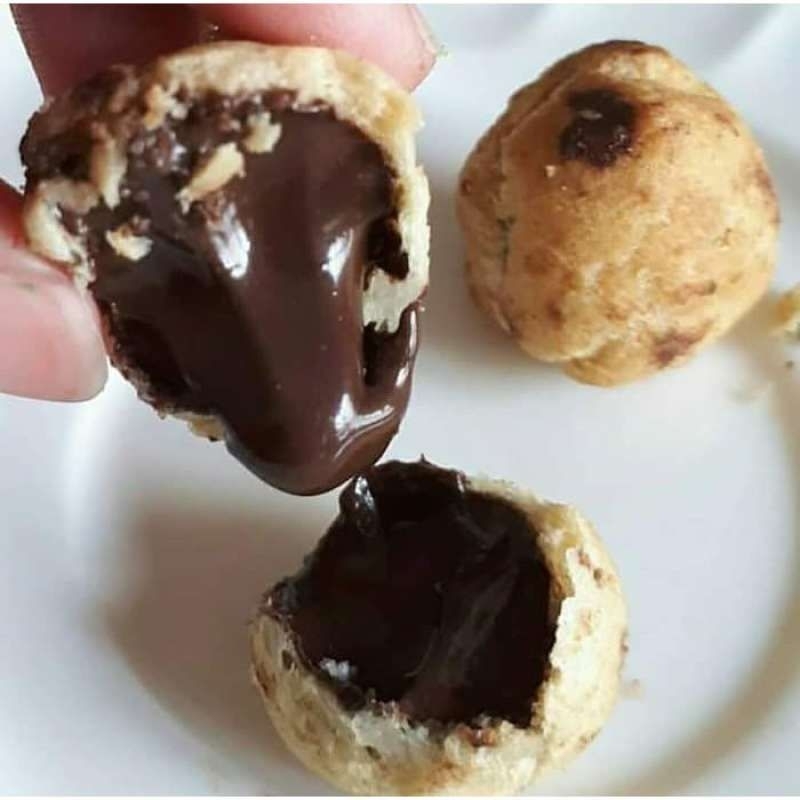 

1 Kg Kue Sus Coklat Lumer Soes Kering Isi Coklat Harga Camilan Cemilan Grosir Snack Viral