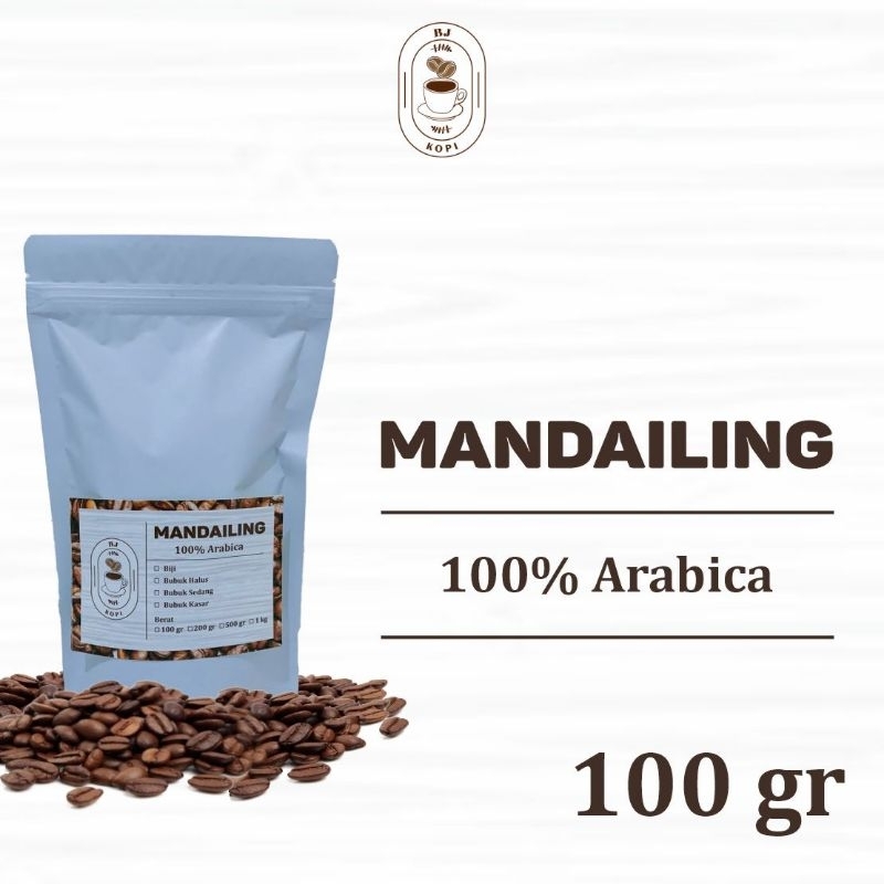 

Kopi Arabika Mandailing Arabica Coffee Roast Beans 100gr Biji Bubuk