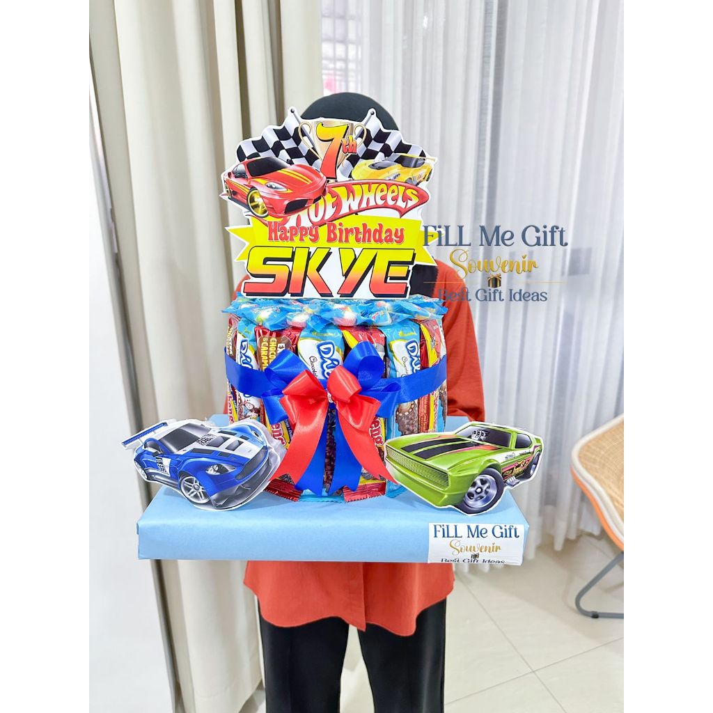 

Snack Tart Ulang Tahun / Birthday Gift Snack Tower Hot Wheels 1 Tingkat