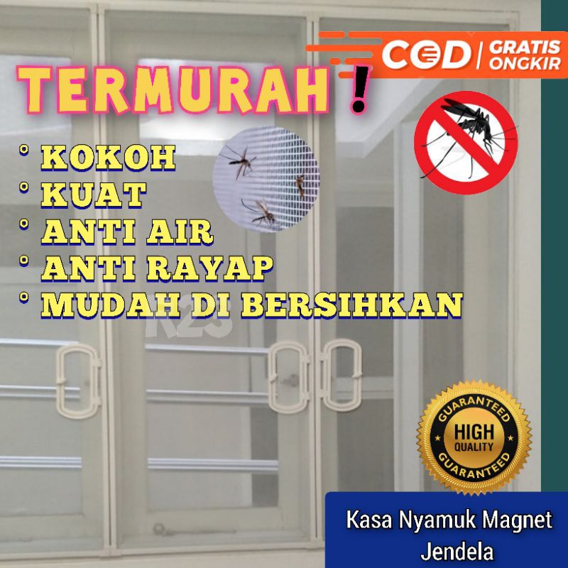 (COSTUME SIZE) Kasa Nyamuk Magnet Jendela