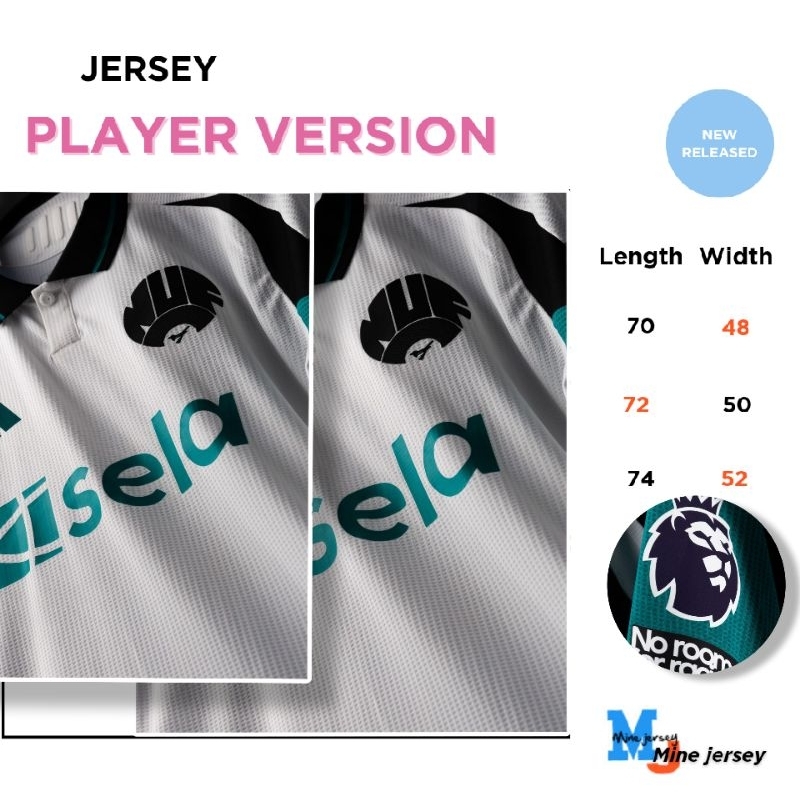 Jersey Player issue Newcastle 3rd 2024 2025 Jersey player Version