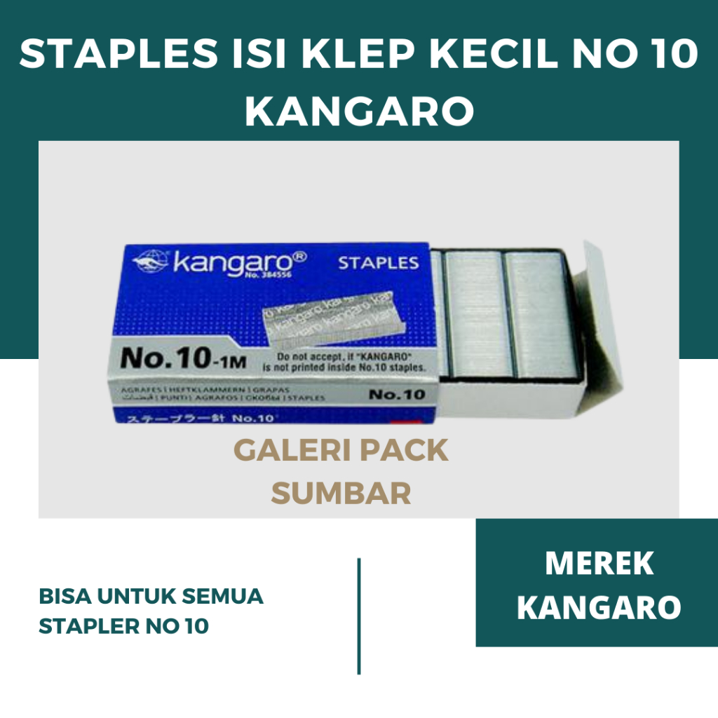 

1 Mini Box Isi Staples / Isi Klep Kangaro No 10 - IM