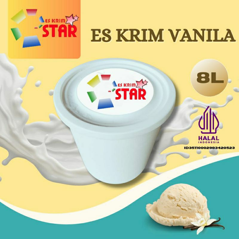 

Es Krim Star Vanila 8 liter