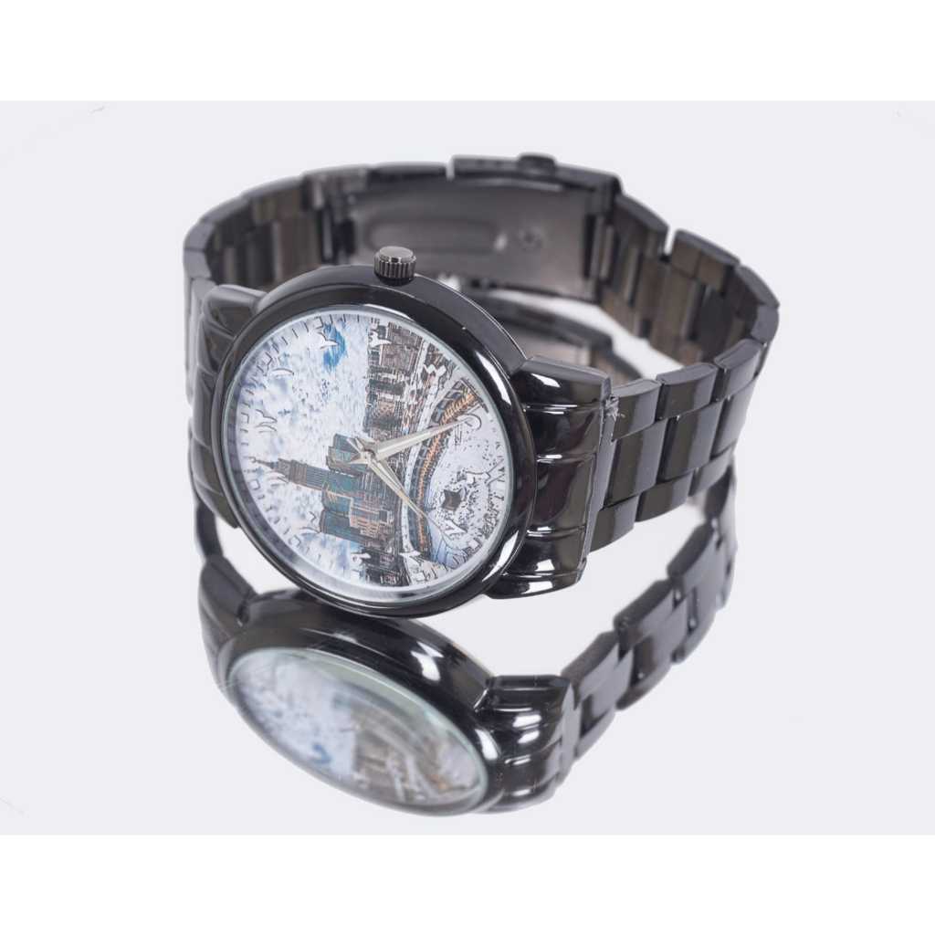 Jam Tangan Cewe Gambar Kabah - Diameter Kecil Untuk Muslimah