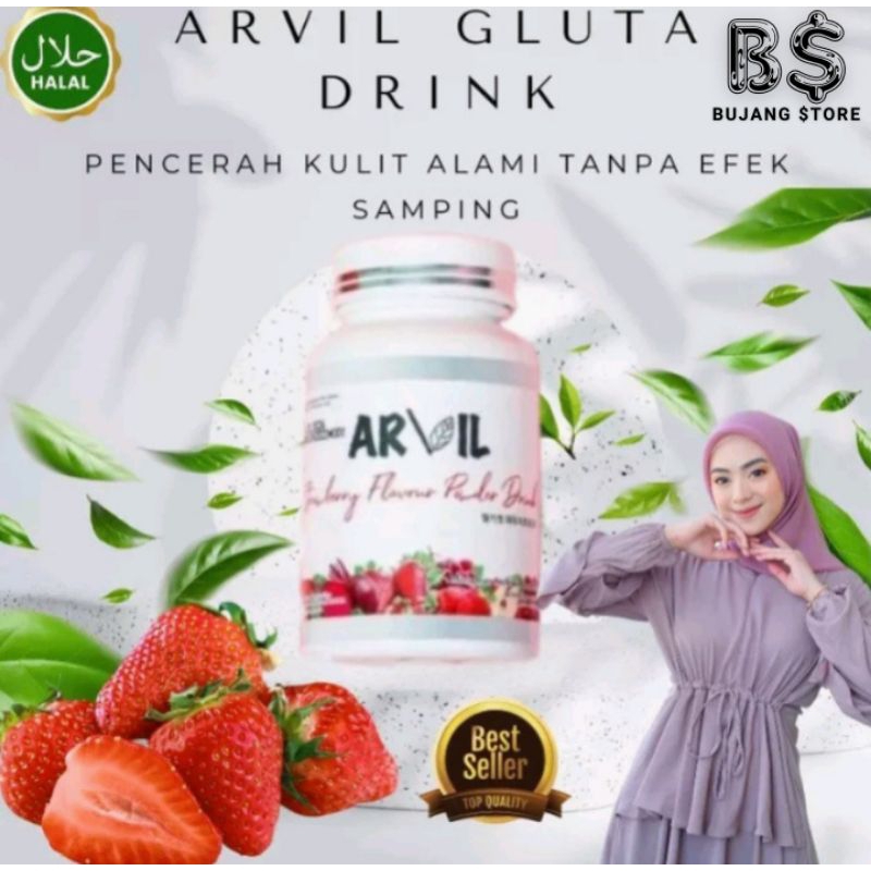 ARVIL gluta drink infus whitening aman BPOM