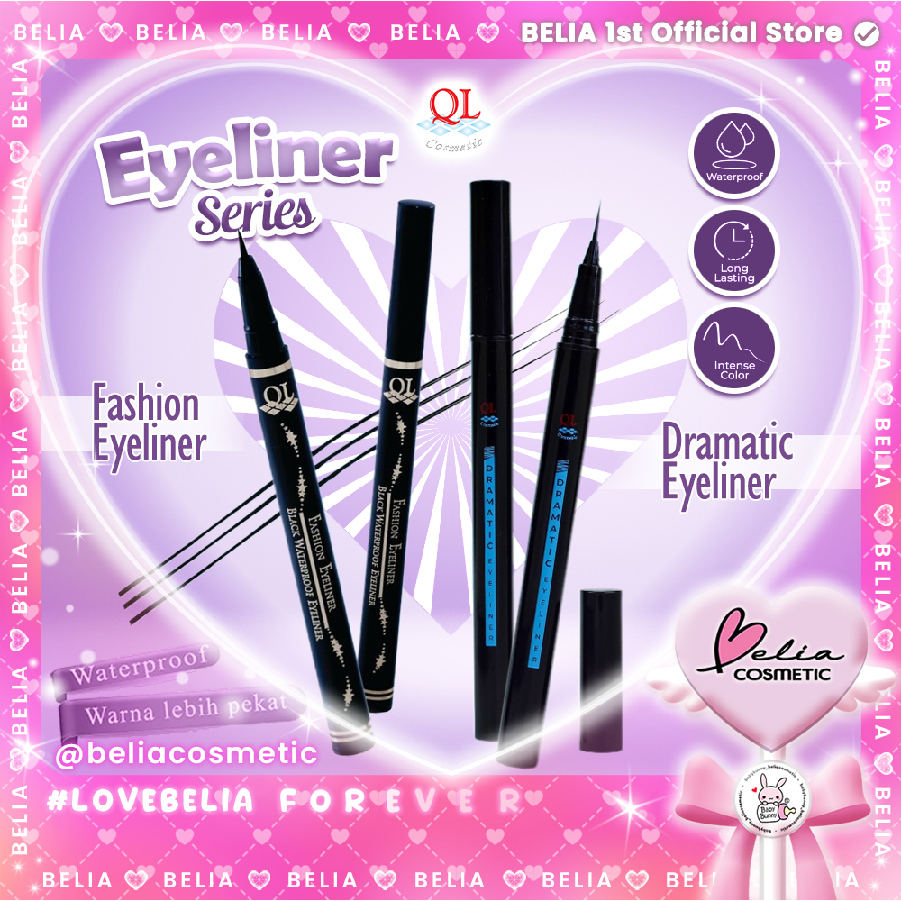 ❤ BELIA ❤ QL Cosmetic Eyeliner Pen Series | Fashion Eyeliner | Dramatic Eyeliner | Black Waterproof