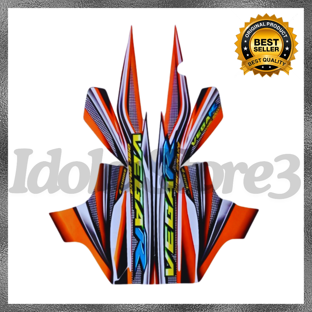 Stiker Striping Yamaha Vega R 2005 Oren List Body Motor Stiker Standar Vega R 2005