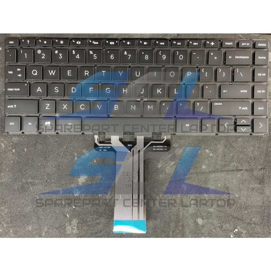 Keyboard Hp14s-cf 14s-dk 14s-df 14-dg 14-df 14-cf Black with Backlight - BACKLIGHT