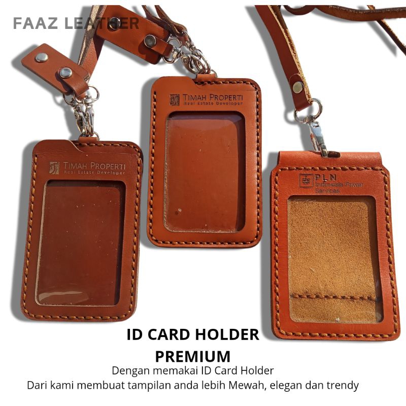 

Name Tag Id Card Holder Custom Bahan Kulit Premium Luxury Termurah Original 100%