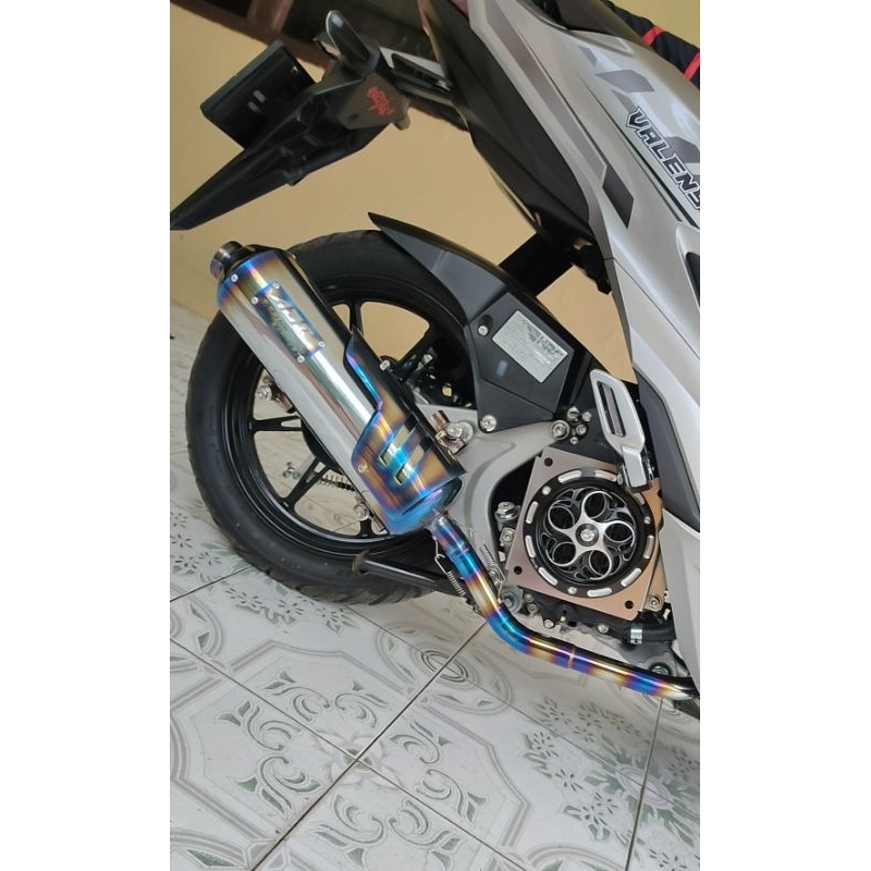 COVER RADIATOR STAINLESS SATU SET SPINER KIPAS UNTUK VARIO 125/150 LED OLD DAN LED NEW