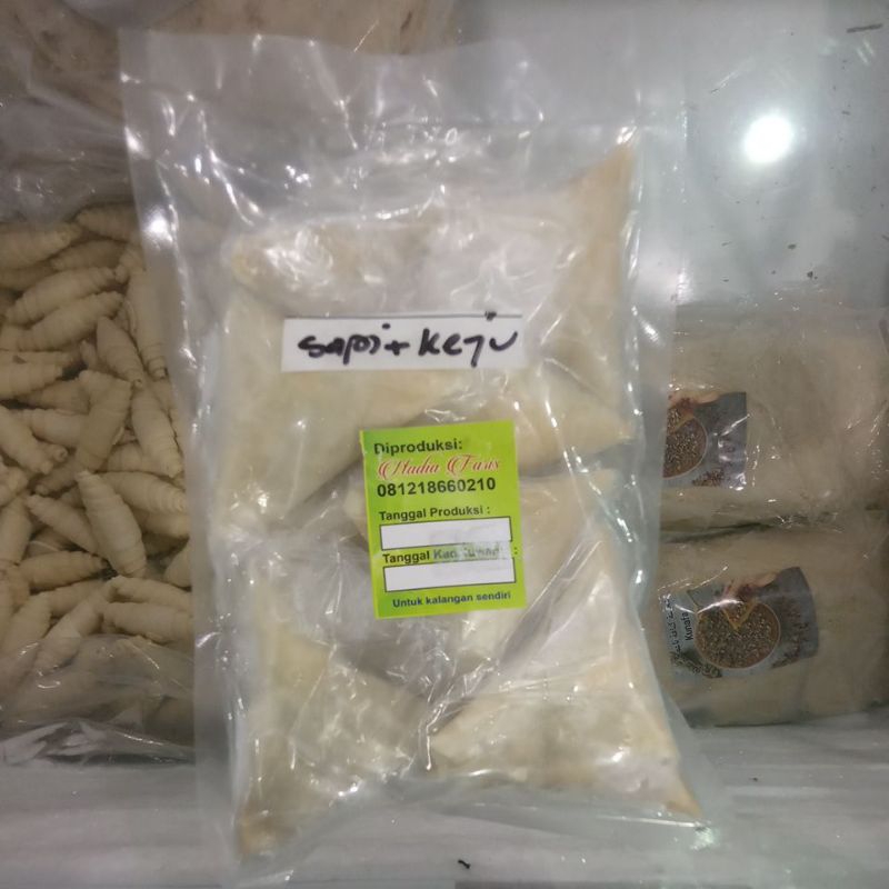 

Nadia Faris sambosa sapi+keju isi 10 pcs