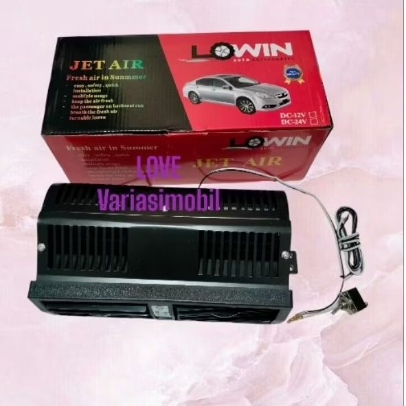 Kipas angin jet Air 12 volt model blower kisi kisi kipas angin model AC mobil universal