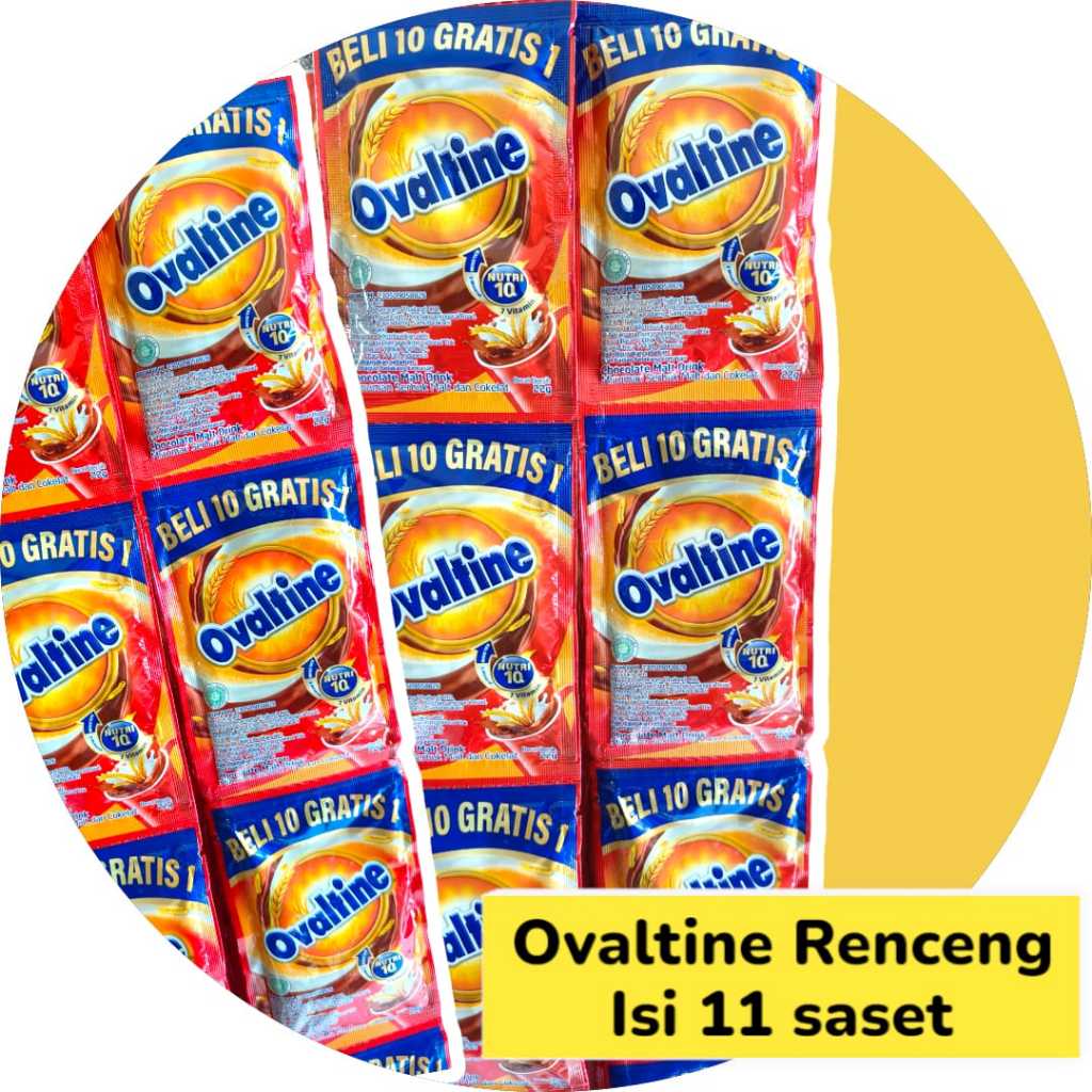 

OVALTINE SUSU BUBUK KEMASAN SASET 22 GR (1 RENCENG = 11 PCS)