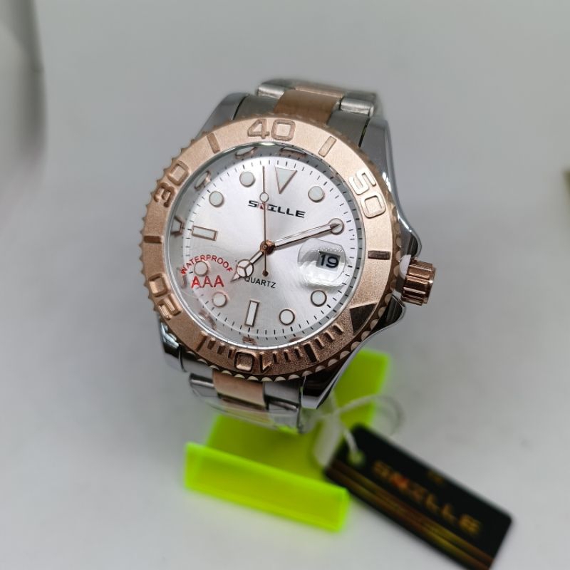Jam Tangan Snille Stainless Stell Cowok Rantai