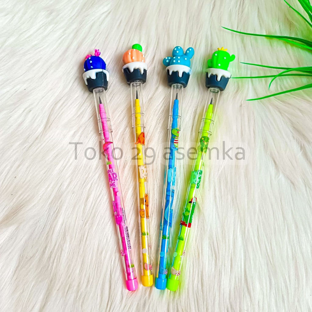 

PENSIL KAKTUS PENSIL SUSUN CACTUS PENSIL PELURU KAKTUS IMUT PENSIL SUSUN KAKTUS POLKADOT WARNA PASTEL