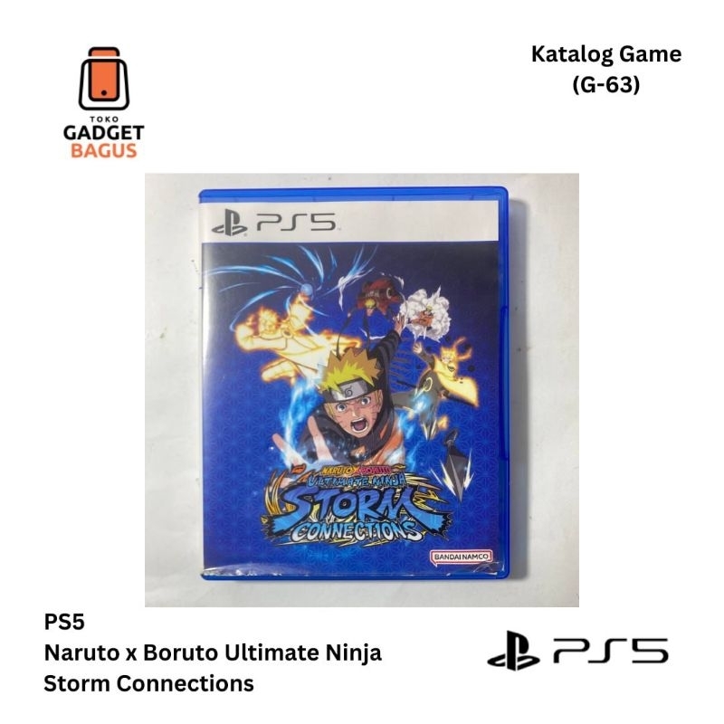 G-63 Sony Playstation BD PS5 Naruto X Boruto Ultimate Ninja Storm Connection Kaset CD Game Region 3 