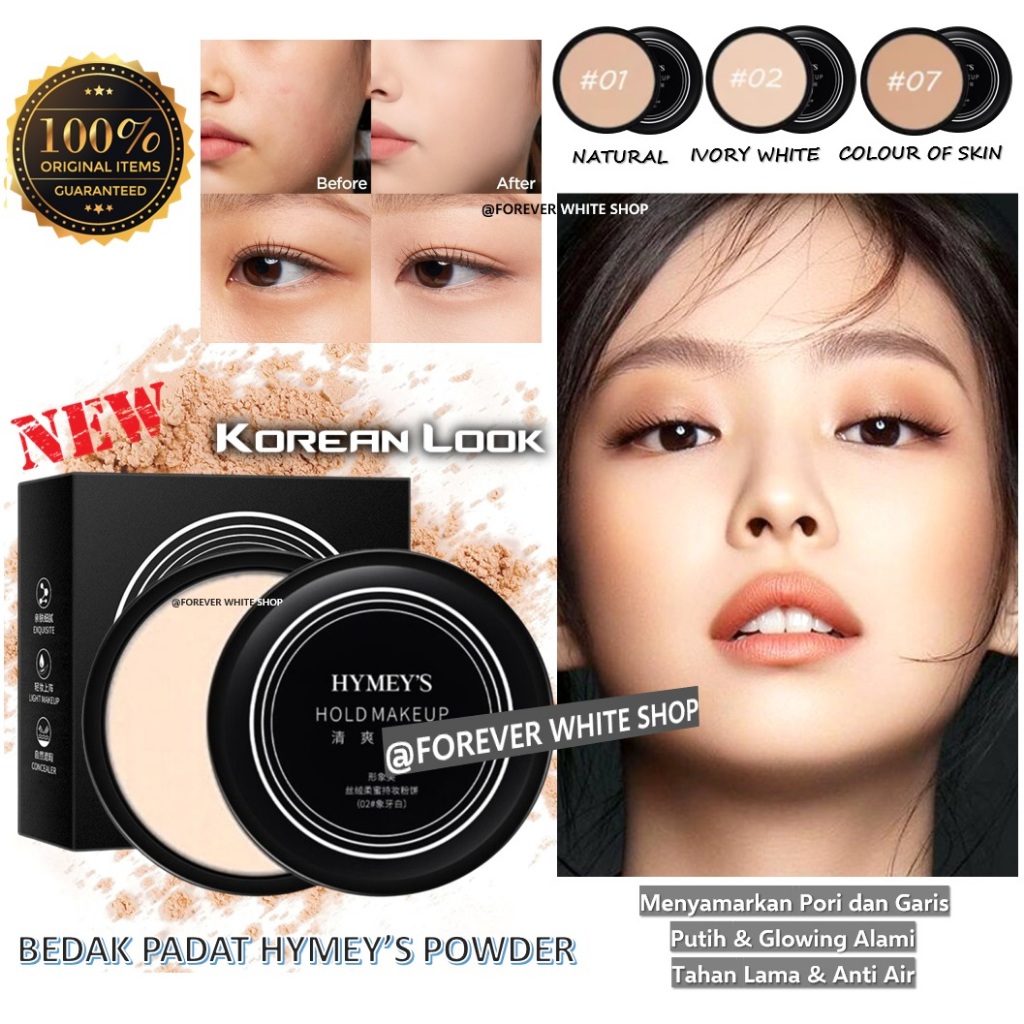 Bedak Glowing Tahan Lama Anti Air Professional Compact Powder FWS / Hymey Bedak Images Beauty Powder