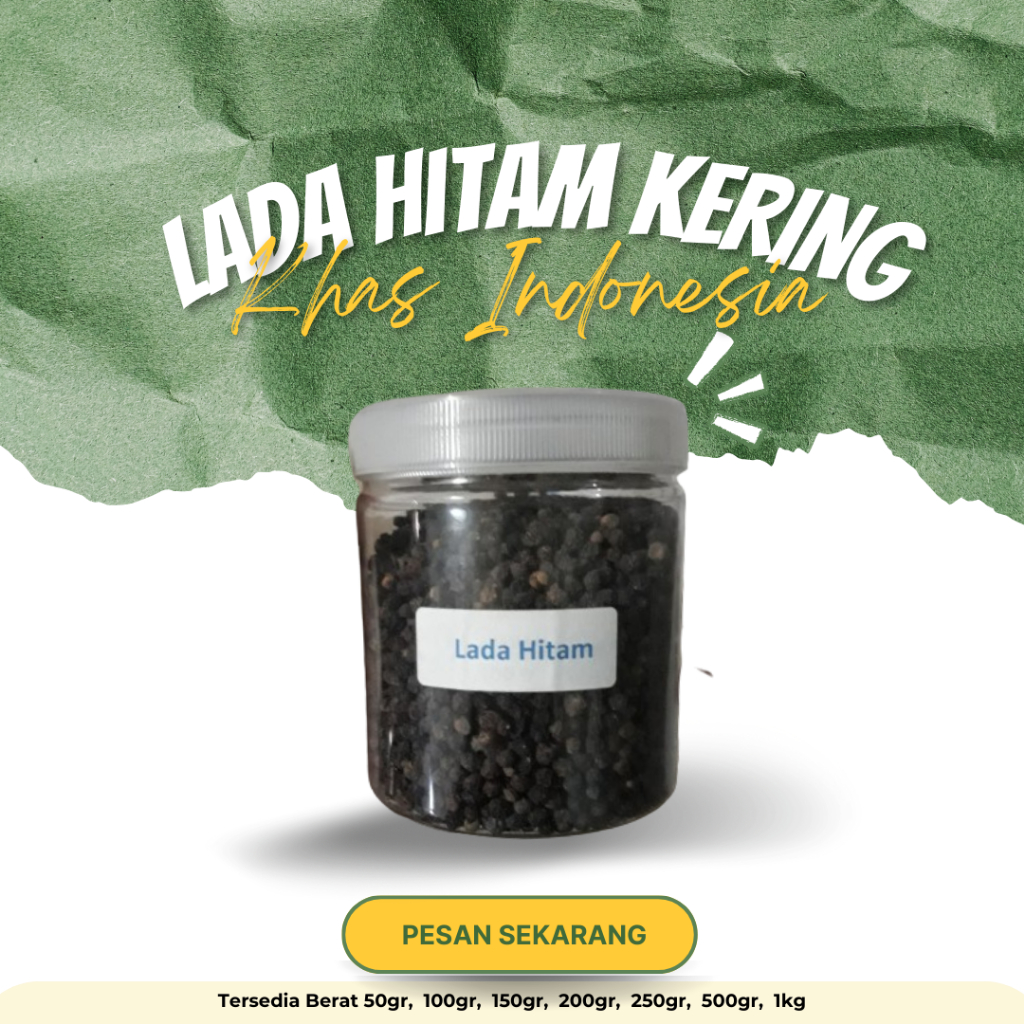 

REMPAH HERBAL ALAMI LADA HITAM KERING