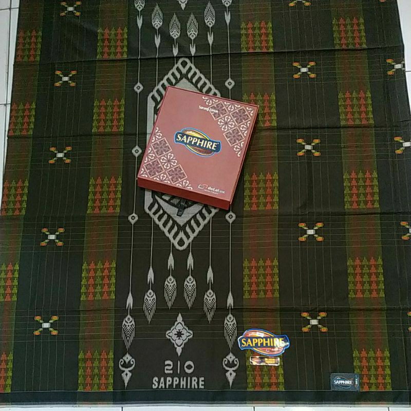 sarung saphire songket premium