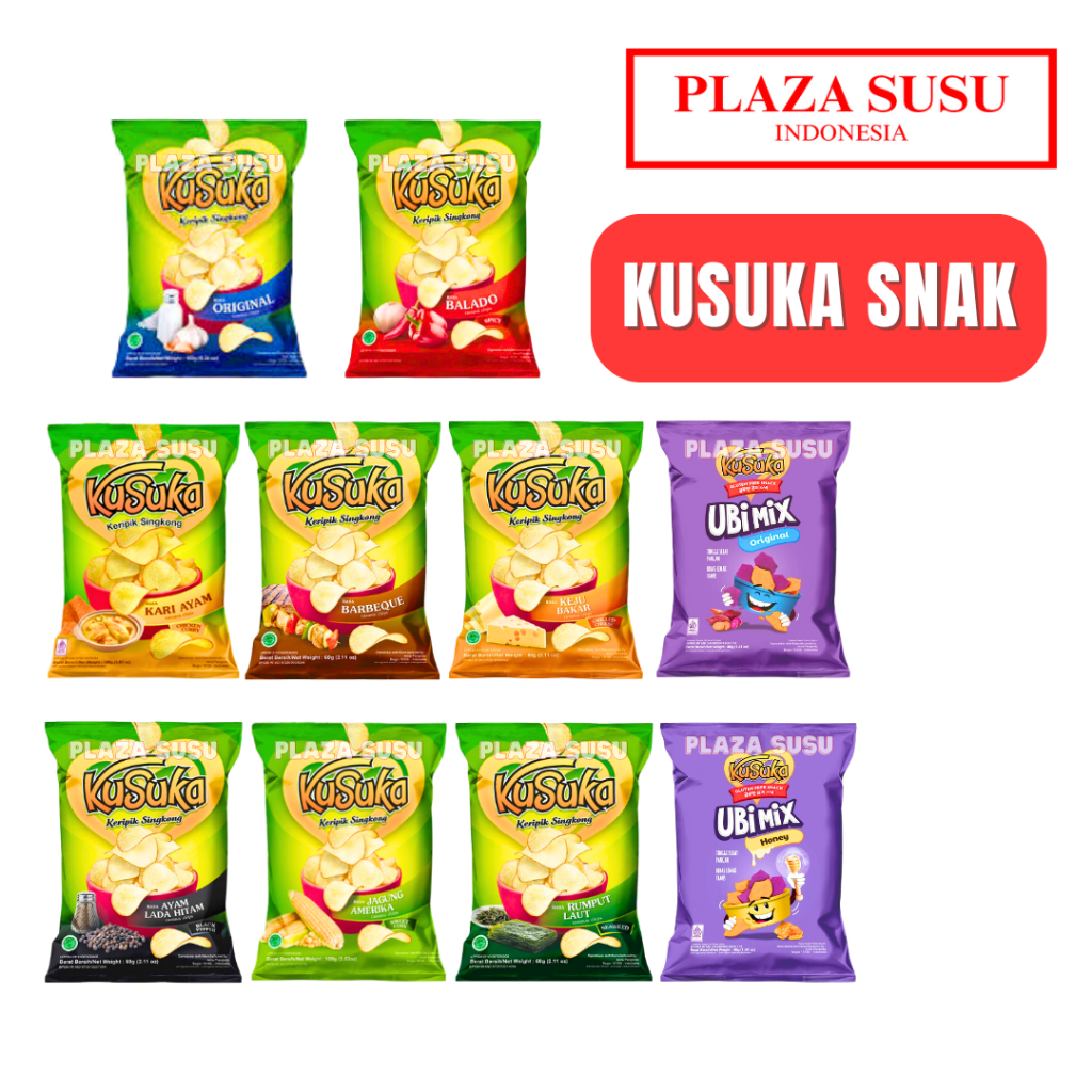 

CAMILAN KUSUKA KERIPIK SNAK INSTAN CAMILAN KUSUKA SINGKONG UBI MIX ORIGINAL SEAWEED