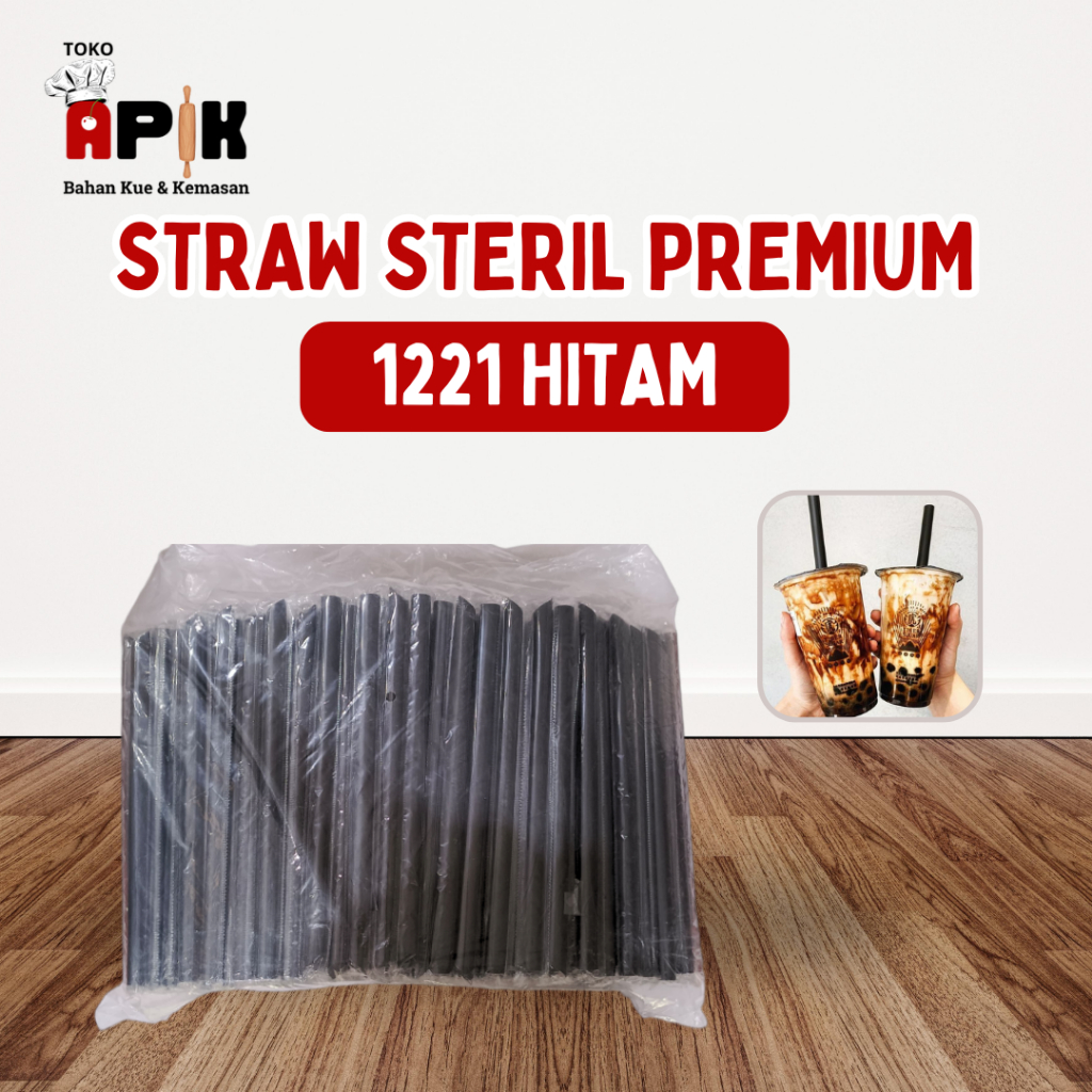 STRAW STERIL PREMIUM / SEDOTAN MINUMAN SERBAGUNA / SEDOTAN BOBA