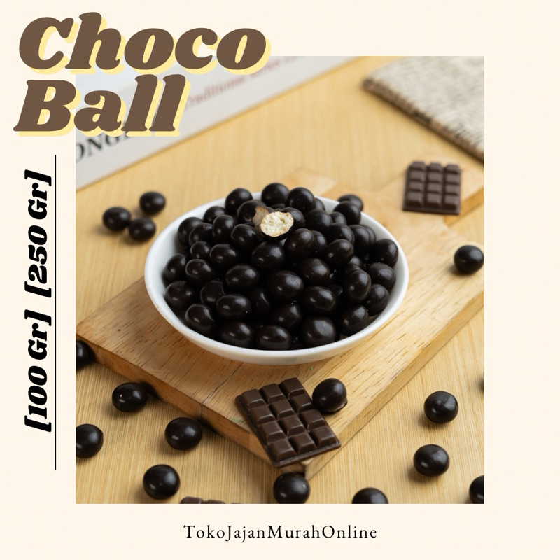 

Permen Biskuit Lapisan Cokelat Chocolate Ball / Bola Coklat Kecil [100 gr] [250 gr]