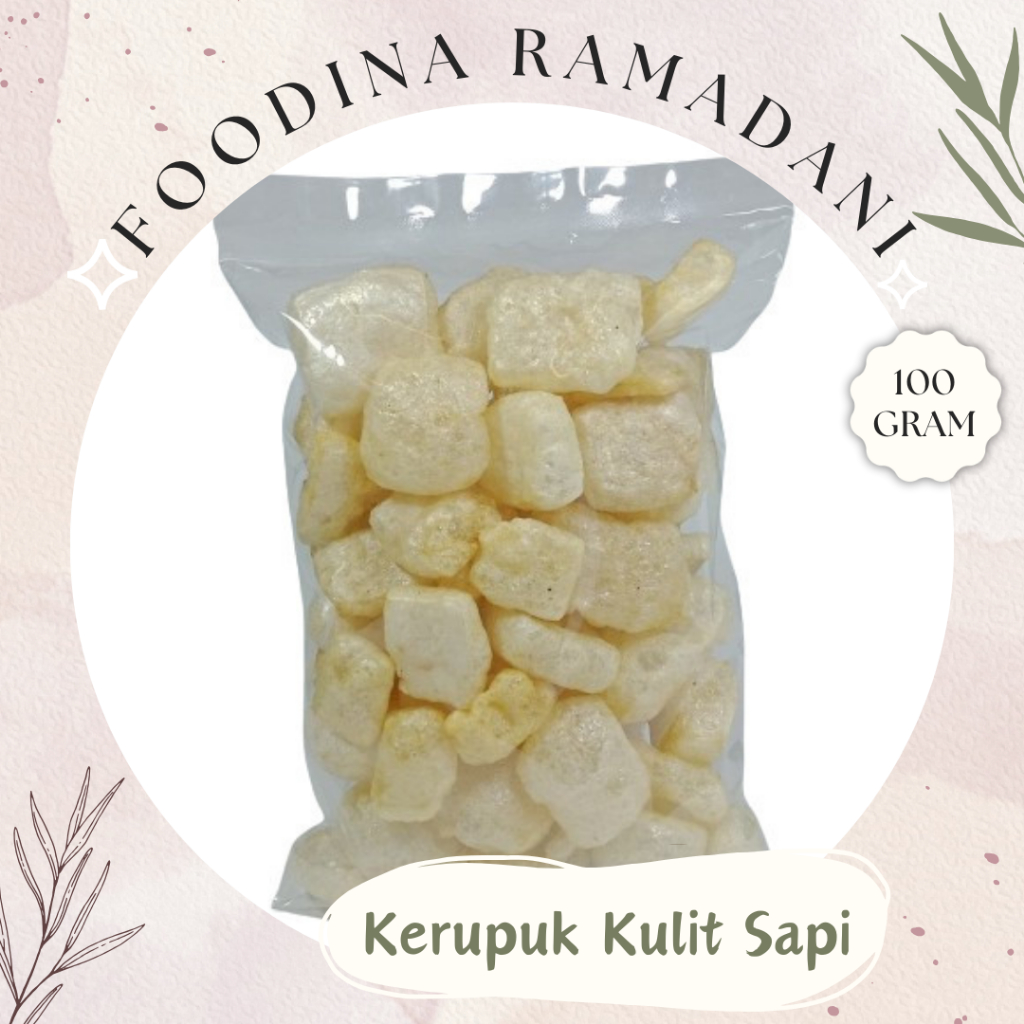 

KERUPUK KULIT Krecek Sapi - Kerupuk Jangek Rambak Matang [ 100gr ] Harga Per BKS