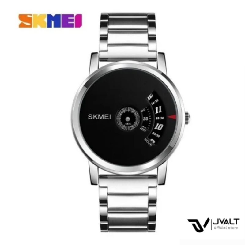 skmei jam rantai stenliss skmei 1260 silver putih