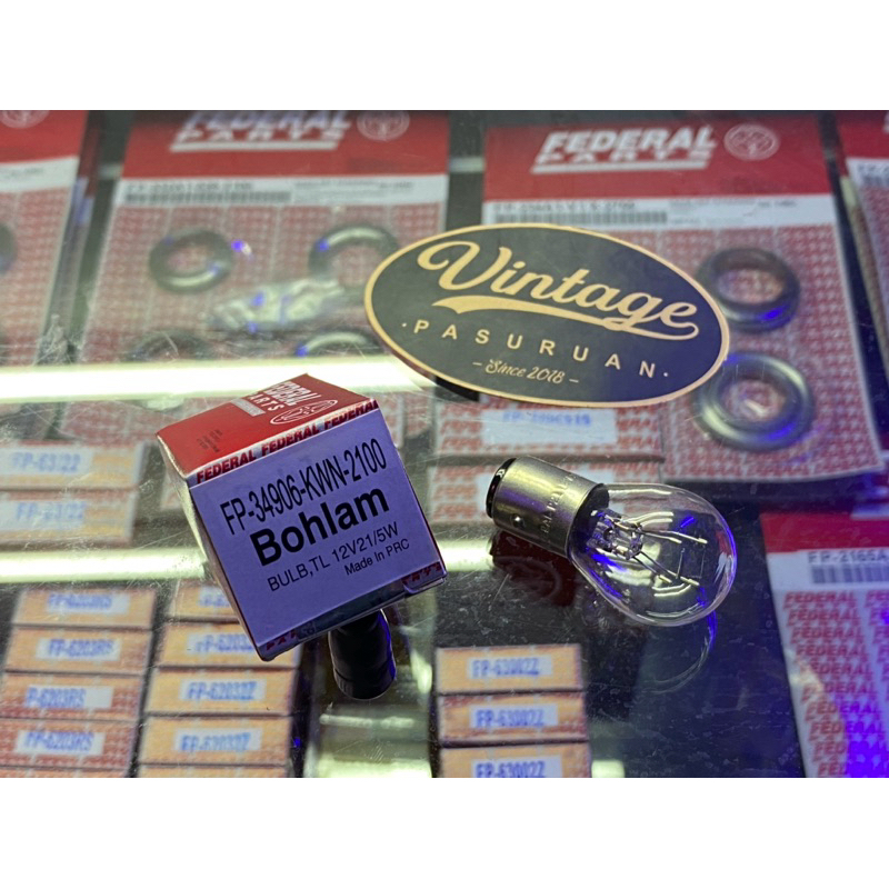Bohlam Lampu Dop Stop Rem Belakang KWN 12v 21/5w Scoopy eSP