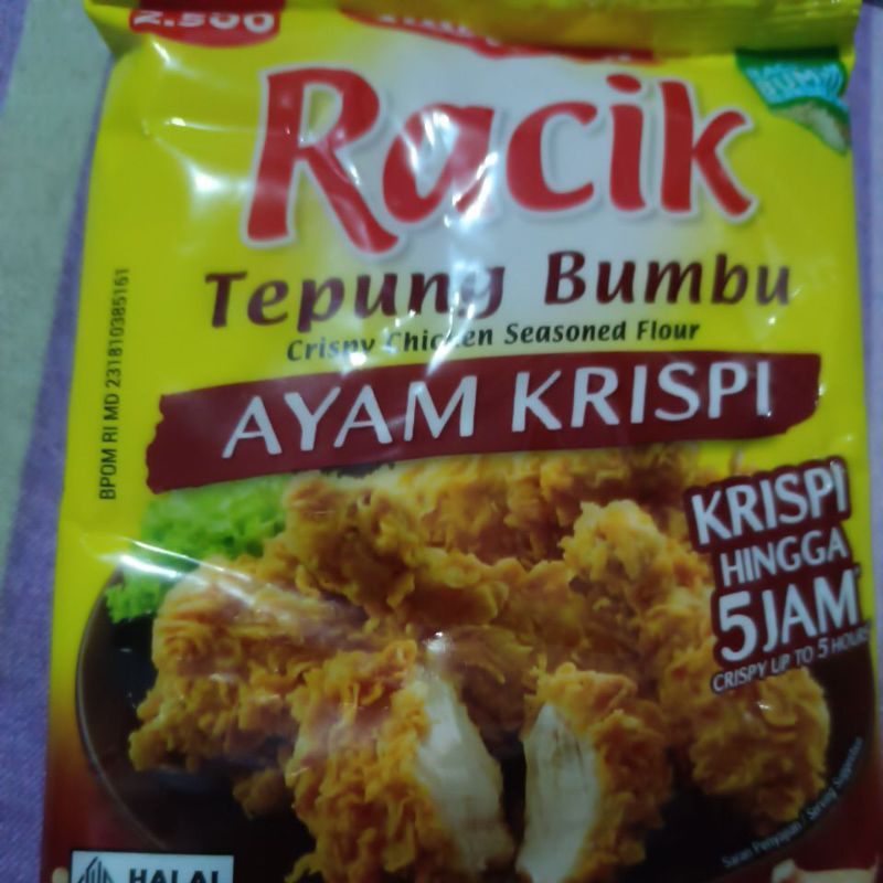 

Racik tepung bumbu ayam krispi