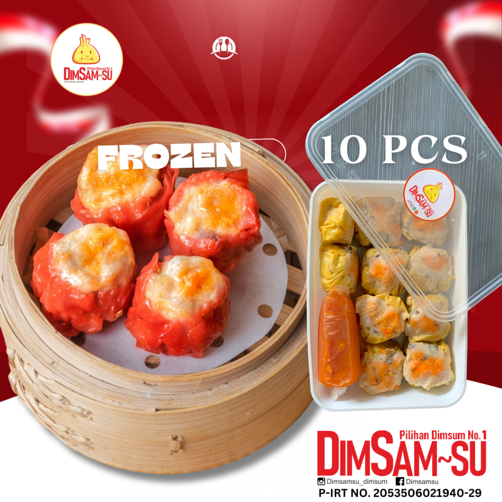 

Dimsamsu Dimsum Frozen Food SIOMAY MERCON Premium Enak (Khusus Malang & Batu)