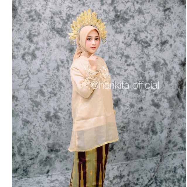 BAJU BODO ORGANZA BUNGA  (atasan)
