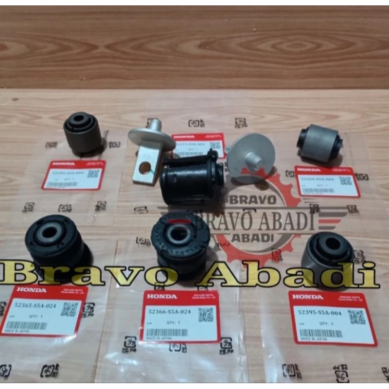 Bushing Trailing + Bushing Lower Arm Belakang + Bushing Upper Arm + Bushing Knakel Crv Gen 2