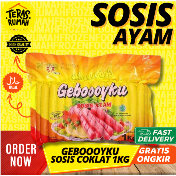 

GEBOOOYKU - SOSIS AYAM COKLAT 1KG