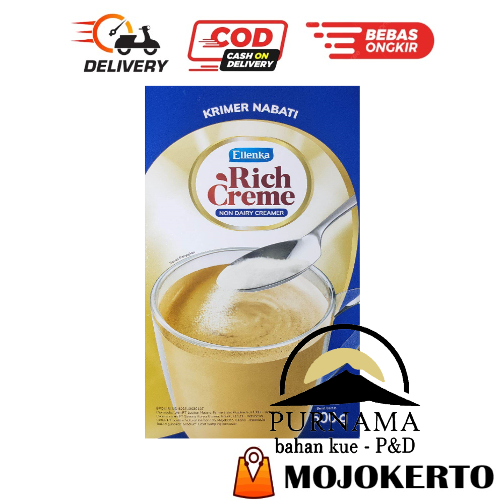 

ELLENKA RICH CREME 500GR NON DAIRY CREAMER CAMPURAN MINUMAN SUSU TEH KOPI BOBA PUTIH BUBUK HALAL