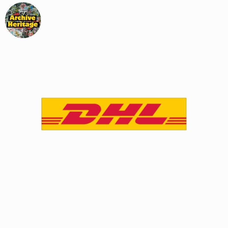 

sticker DHL logistics company courier logo brand stiker