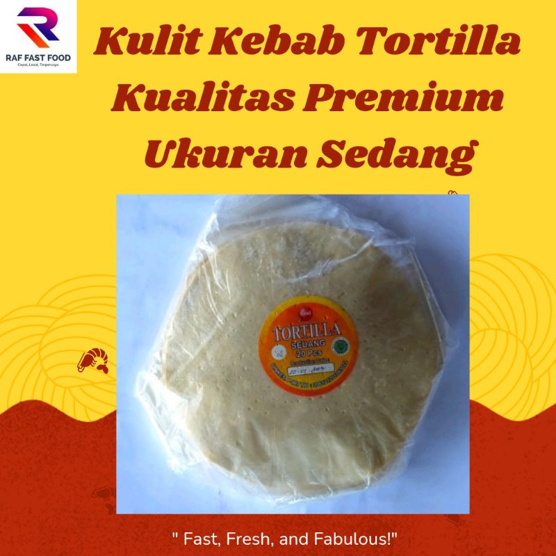 

Kulit Kebab Tortilla Sedang Diameter 22 CM