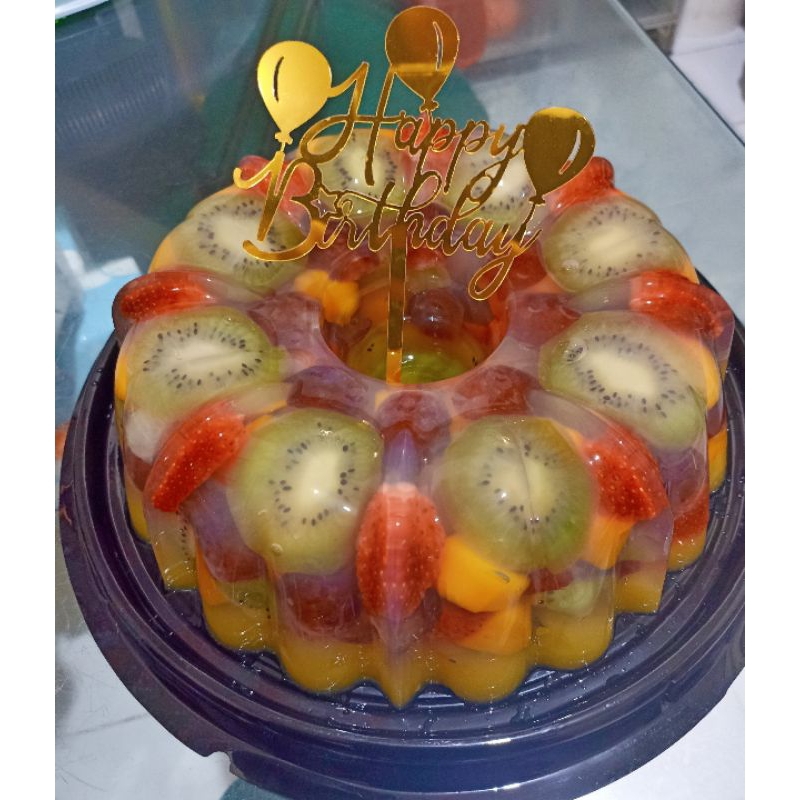 

Puding mix fruits /buah segar asli /size 23cm