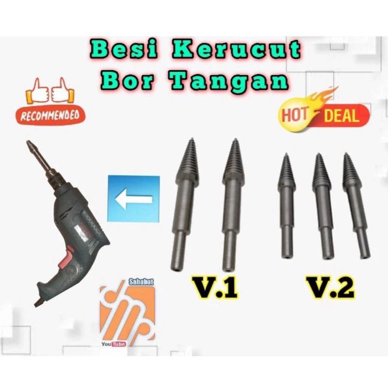 as poles bor as kerucut  bor tangan as Kerucut Bor Tangan