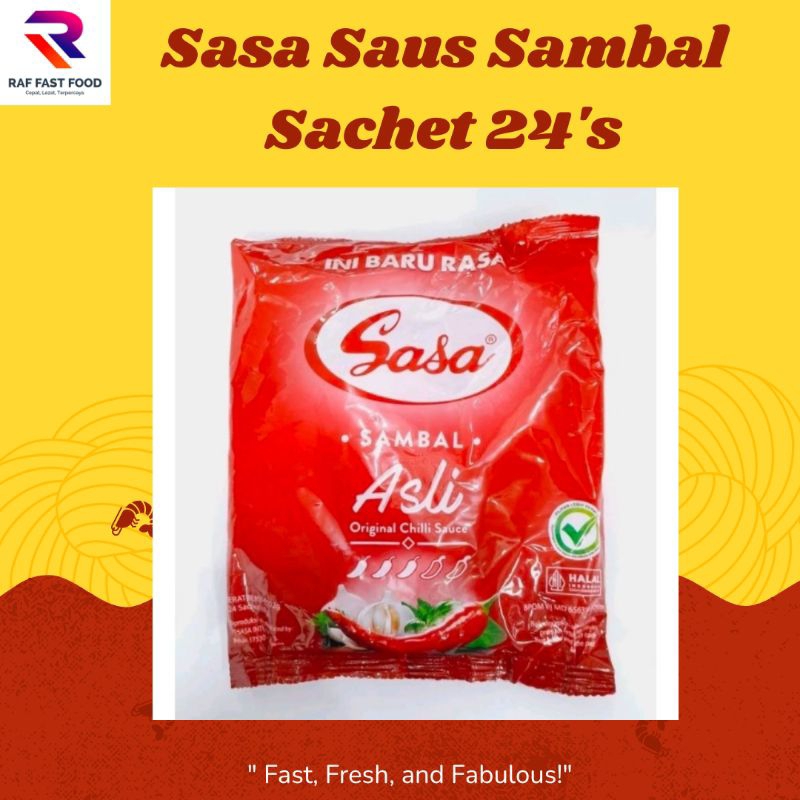 

Sasa Saus Sambal Asli Isi 24 Saset Saos Cabe Sauce Cabai
