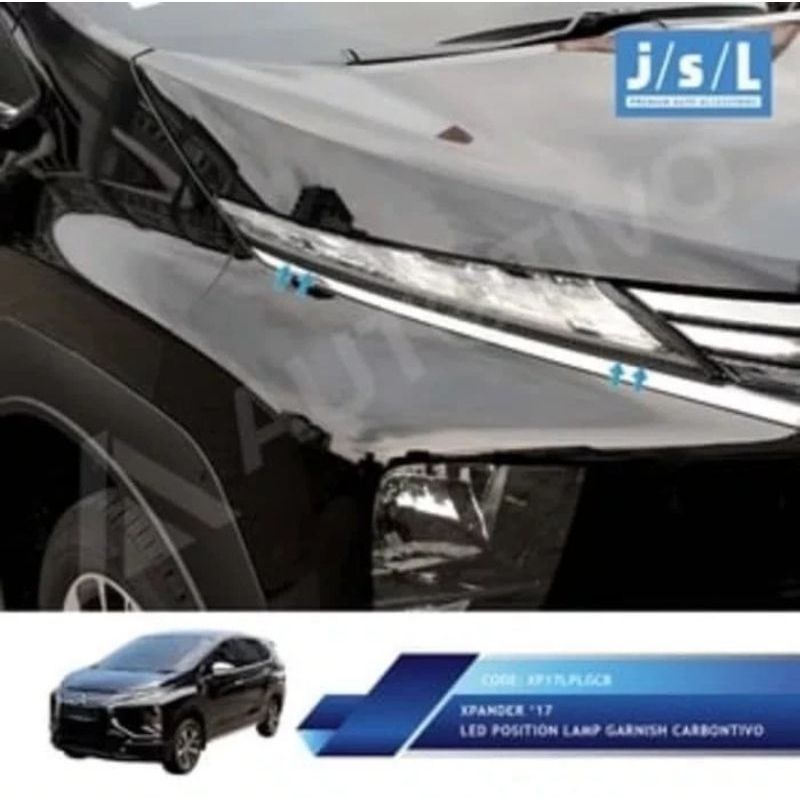 Garnis lampu depan carbontivo mitsubishi xpander