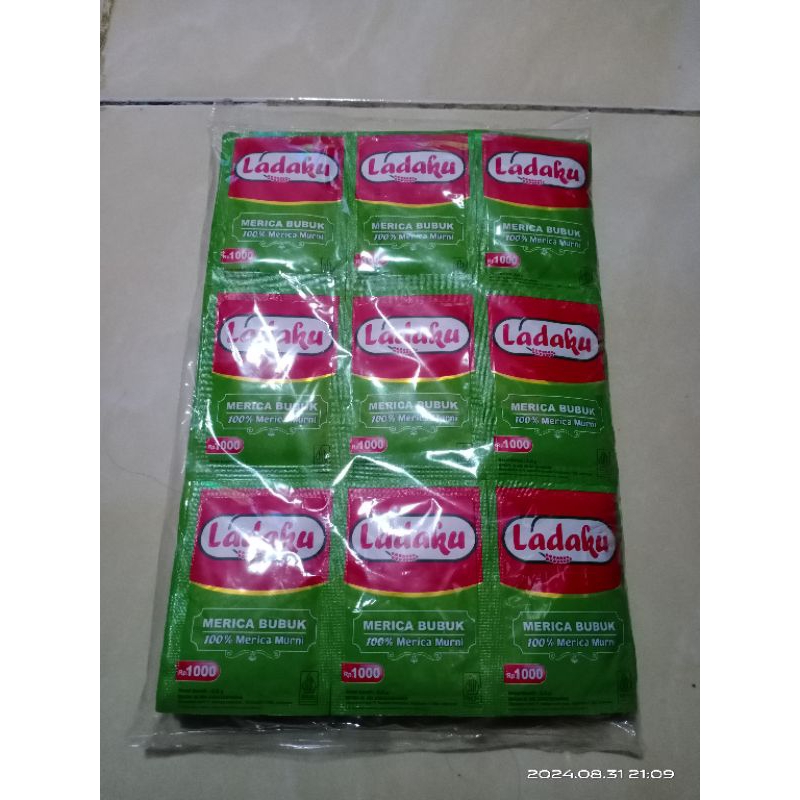 

LADAKU / LADA ASLI / LADAKU MURAH / LADA BUMBU DAPUR / MERICA ASLI per Pack isi 72 Pcs (6x12pcs)